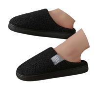 Women's Men's Slippers Winter Warm Slippers with Memory Foam Winter Men Women Pair Slippers Padded Warm Indoor Baotou Men's Outdoor Half Drag Casual Shoes A01