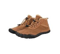 Womens Mens Snow Boots Round Toe Mid Calf Hiking Boots for Winter Outdoor Waterproof Warm Fur Lined Flats