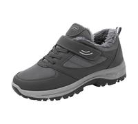 Womens Mens Snow Boots Waterproof Hiking Winter Sneaker Outdoor Mid Trekking Footwear Backpacking Mountaineering Shoes Lightweight Non-Slip Warm Antii-Slip Ankle Boots (B-Grey, 6)