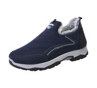 Womens Mens Snow Boots Waterproof Hiking Winter Sneaker Outdoor Mid Trekking Footwear Backpacking Mountaineering Shoes Lightweight Non-Slip Warm Antii-Slip Ankle Boots (C-Blue, 6.5)