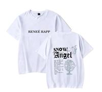 Women's Men's T-Shirts Renéé Rapp Merch T-Shirt Short Sleeve Shirt Cotton T-Shirt Renéé Rapp Album Print T-Shirt Top XS-3XL-White||XL