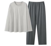 Womens Mens Thermal Underwear Set Long Johns Sleeved Top Ultra Soft Base Layer Tops & Bottoms Winter Thermal Tops Winter Warm Pyjamas Sets Loungewear Sleepwear Plus Size 8-22 Green