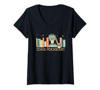 Women's Mental Health Counselor School Psychologist V-Neck T-Shirt
