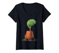 Womens Mental Health Healing Design V-Neck T-Shirt