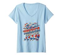 Womens Merica Since 1776 Eagle and Gator Shirt with Bitcoin Burgers V-Neck T-Shirt