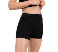 Women's Merino Boxer Short By Woolly | RWS Certified | Soft, Breathable, Seattle Designed, Black, M