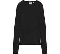 Women's Merino Long Sleeve T-shirt KnowledgeCotton Apparel Noir L