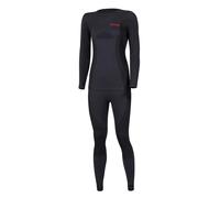 Women's merino underwear and Trousers set Lenz Noir XL/2XL