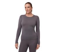 DANISH ENDURANCE Merino Wool Thermal Tops 180g/m² Midweight for Women, Extreme Warm Thermal Long Sleeve Top, Grey, XL