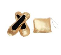 Womens Mesh Ballet Flats Womens Flat Shoes Indoor Stage Performance Dancing Without Laces Ballerina Shoes Fold Up Pumps Holiday Summer Gold