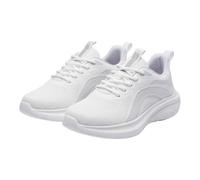Womens Mesh Breathable Trainers Non Slip Athletic Sneakers Memory Foam Soft Sole Trainers Walk Gym Shoes Lightweight Running Footwear Jogging Walking Shoes Wide Fitting Sneakers for Women White