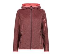 Women's Mesh Hoodie Sweatshirt CMP Knit-Tech Rouge S