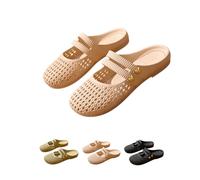 Women's Mesh Sandals Slippers Lightweight Non-Slip Garden Clogs Black