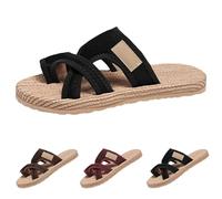 Women's Mesh Slide Sandal Breathable Comfortable Hollow Wide Width Slides Slippers Open-Toe Orthopedic Arch Support Beach Sandals Trendy Casual Outings Walking Traveling Shoes Black
