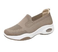 Women's Mesh Slip On Shoes,Arch Support Memory Foam Sneakers,Slip On Sneaker Lace Free Shoes,Provides Cushioning,Keeps You Dry and Cool,for Busy Mornings Or When Going Out Coffee