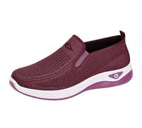 Women's Mesh Slip On Shoes,Arch Support Memory Foam Sneakers,Slip On Sneaker Lace Free Shoes,Provides Cushioning,Keeps You Dry and Cool,for Busy Mornings Or When Going Out
