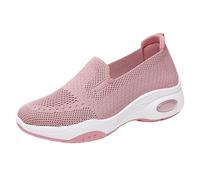 Women's Mesh Slip On Shoes,Arch Support Memory Foam Sneakers,Slip On Sneaker Lace Free Shoes,Provides Cushioning,Keeps You Dry and Cool,for Busy Mornings Or When Going Out Pink