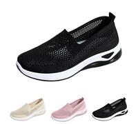 Women's Mesh Slip-On Trainers, Slip-On Shoes, Women's Elegant Women's Shoes, Lightweight Hiking Shoes, Breathable Mesh Slippers, Without Laces, Training Trousers, Comfortable Shoes for Seniors