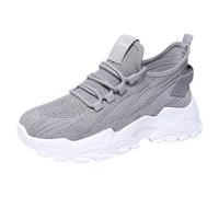 Women's Mesh Sneaker Slip On Walking Running Shoes Orthopedic Trainers Arch Support Air Cushion Memory Foam Breathable Mesh Anti Slip Blade Tennis Casual Fashion Sport Sneakers Grey