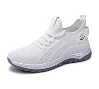 Womens Mesh Workout Shoes On Lightweight Comfortable Breathable Soft Bottom Memory Sneakers for Walking Running Tennis Gym Yoga (White, 4)
