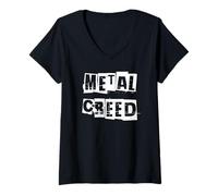Women's Metal Creed V-Neck T-Shirt