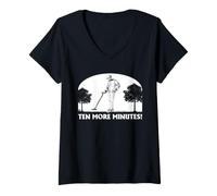 Women's Metal Detecting Ten More Minutes Detectorist Humor V-Neck T-Shirt