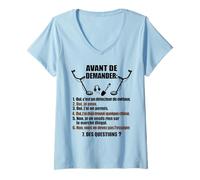 Womens Metal-Detector detectoring Metal-Detector V-Neck T-Shirt