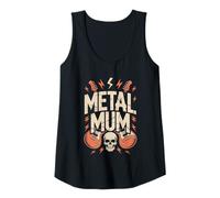 Womens Metal Mum Heavy Metal Music Skull Mothers Day Tank Top