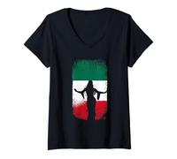 Women's Mexican Flag Belly Dancing Baladi Dance Lover V-Neck T-Shirt