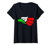 Womens Mexican Proud Souvenir Vacation Hecho en Mexico Patriotic V-Neck T-Shirt