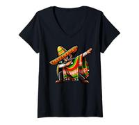 Women's Mexican Saying Spanish Slang Funny México Words Sarcastic V-Neck T-Shirt