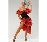 Womens Mexican Senorita Red Fancy Dress Costume (Medium (UK 12-14))
