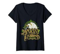 Womens Mexicana Muy Cabrona Hecha en México Souvenir Mexicans Gifts V-Neck T-Shirt