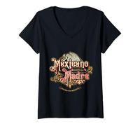 Womens Mexicano Hasta La Madre Souvenir Mexican Pride Badass Mexico V-Neck T-Shirt