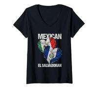 Women's Mexico El Salvador V-Neck T-Shirt