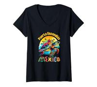 Women's Mexico Puerto Escondido V-Neck T-Shirt