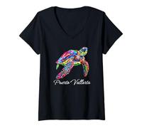 Womens Mexico Puerto Vallarta V-Neck T-Shirt