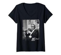 Womens Michael Caine Get Carter The Italian Job Actor 1965 V-Neck T-Shirt