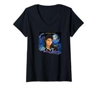 Women's Michael Jackson_702 V-Neck T-Shirt