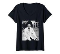 Womens Michael Jackson at LA Home The Jackson 5 1975 V-Neck T-Shirt