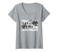 Womens Michael Jackson The Jackson 5 at LA Home 1973 V-Neck T-Shirt