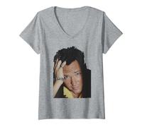 Womens Michael Madsen Reservoir Dogs Actor By Michael Grecco V-Neck T-Shirt