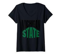 Womens Michigan State Travel V-Neck T-Shirt