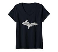 Womens Michigan UP North Remembers Awesome Tshirt V-Neck T-Shirt