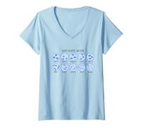 Womens Microbiology bacteria. Gram Negative V-Neck T-Shirt