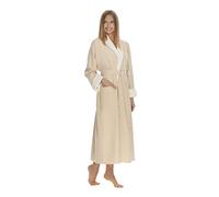 Women's Microfiber Robe by BOCA - Luxury Hotel Bathrobe, Long Spa Robes for Women - Generous Sizing, Eggshell, S