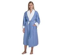 Women's Microfiber Robe by BOCA - Luxury Hotel Bathrobe, Long Spa Robes for Women - Generous Sizing, Wedgewood, S