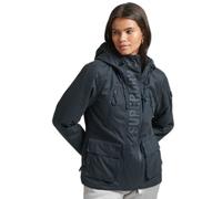 Superdry Womens Ultimate Microfibre Sd-Wind Jacket - Navy Cotton - Size 8 UK
