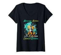 Women's Microscopic Mistakes Cinematic Victories V-Neck T-Shirt