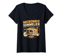 Women's Microwave Sommelier, curating pairings for Last-Night V-Neck T-Shirt